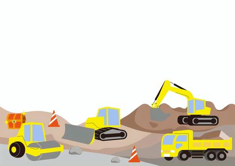 工事現場で働く車 10467000140 の写真・イラスト素材アマナイメージズ
