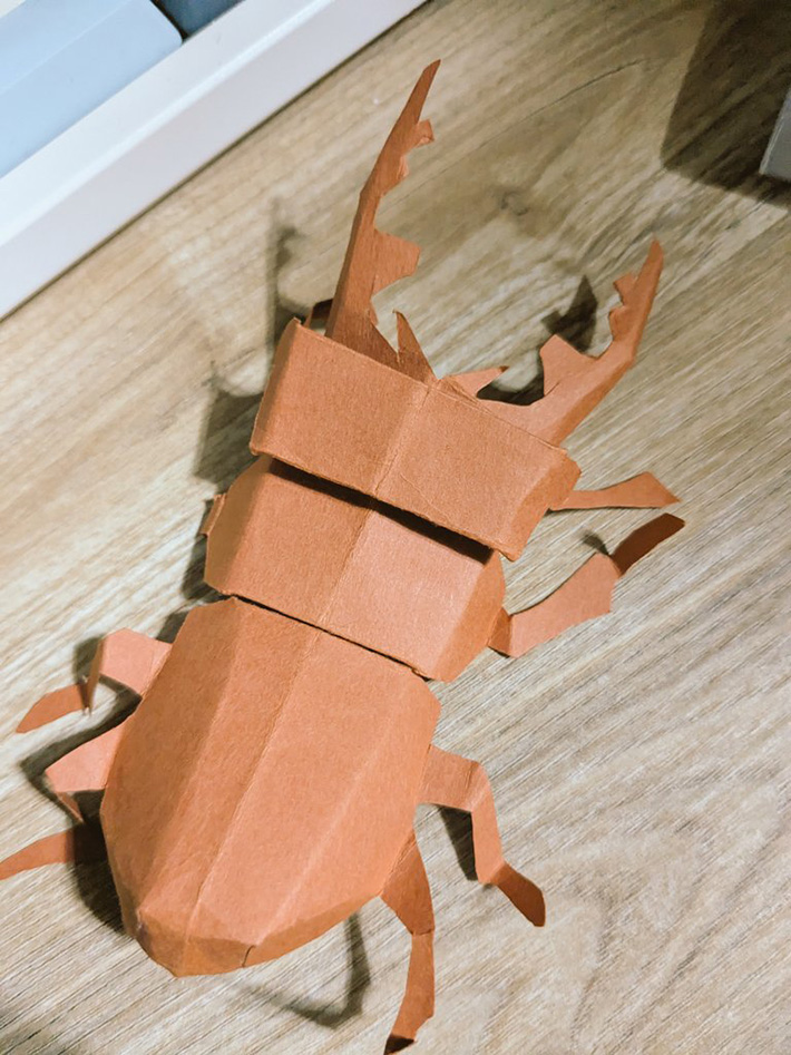 折り紙で作るミヤマクワガタ 折り紙TikTok折り紙おすすめおすすめ乗りたい종이접기バズりたい神谷哲史TikTok