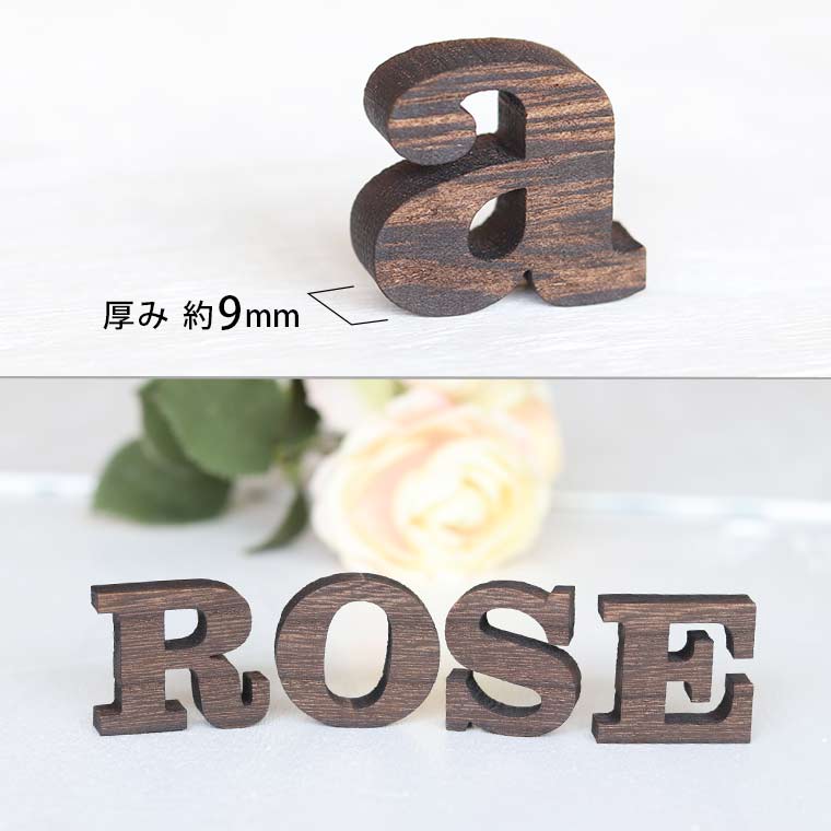 アンシャンテ工房 アルファベット 文字アクリル製1文字 9cm 厚さ3mmセリフフォント切り抜き文字 ローマ字 平仮名 カタカナ 数字アルファベット 記号 高さ