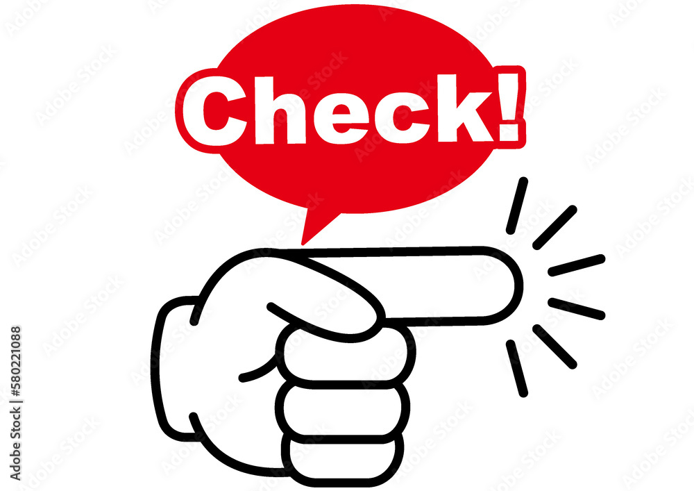 指差しチェックのアイコンGrinee Stock商用利用OK・無料アイコン素材 PNG・SVG・AI