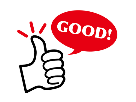 いいね・グッドボタンのシルエット無料のAi・PNG白黒シルエットイラスト