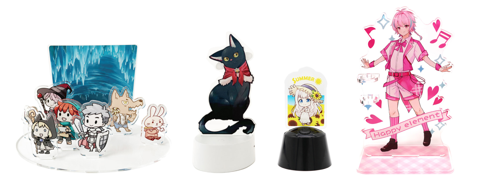 オリジナルアクリルフィギュア・アクリルスタンドを1個から激安価格で作成オリジナルグッズラボ