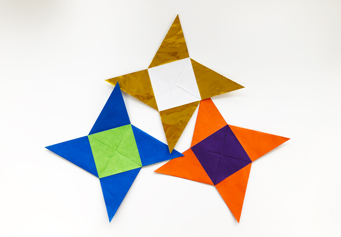 動画 折り紙 1枚で作れるかっこいい手裏剣の簡単な作り方～How to make an easy origami ninjastar shuriken that can be made with one piece～簡単折り紙教室