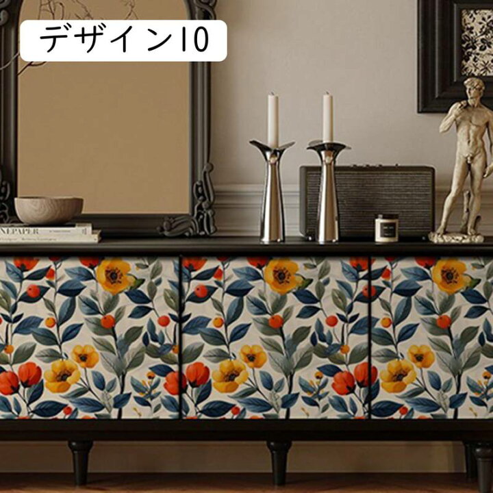 スタッフおすすめ！ Shackcom 壁紙シール リメイクシート おしゃれ 和風デザイン 壁紙シール はがせるシール 壁紙 カッティング シートリメイク リフォーム 防水 防油 防汚 耐熱 壁用 家具 台所 キッチン 浴室 テーブル D - メルカリ