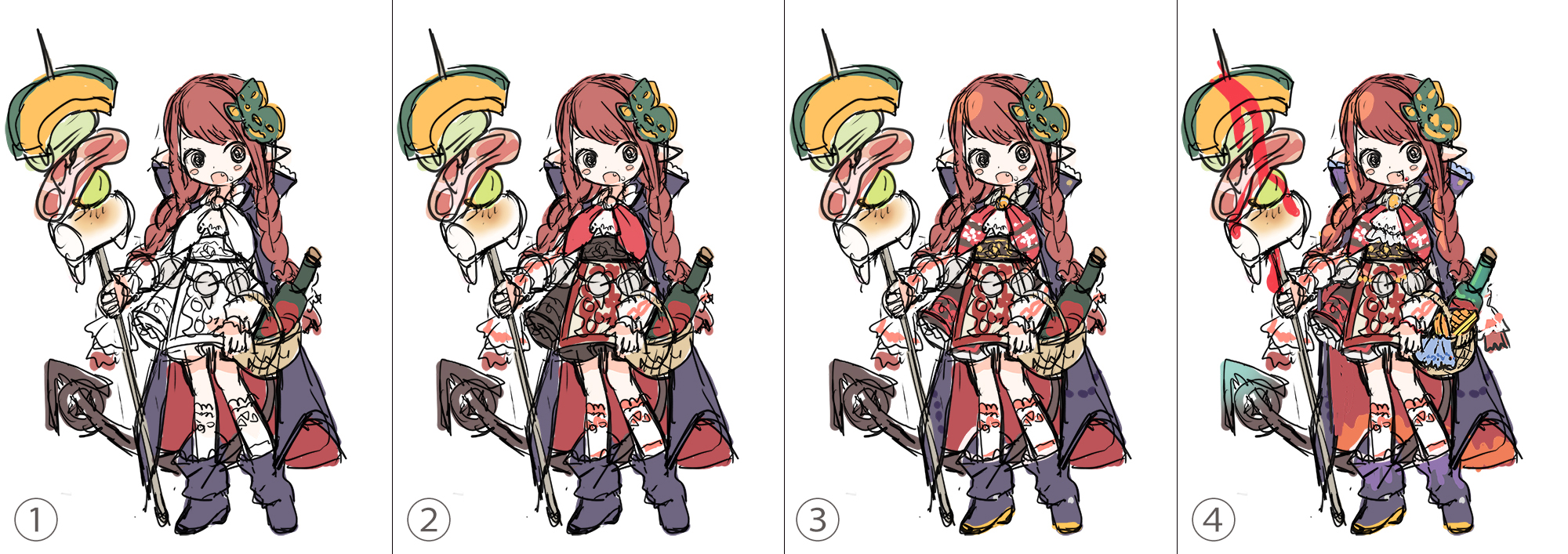 イラストの色選びに役立つ配色本 3冊+おまけ- 楽しくお絵かき空間