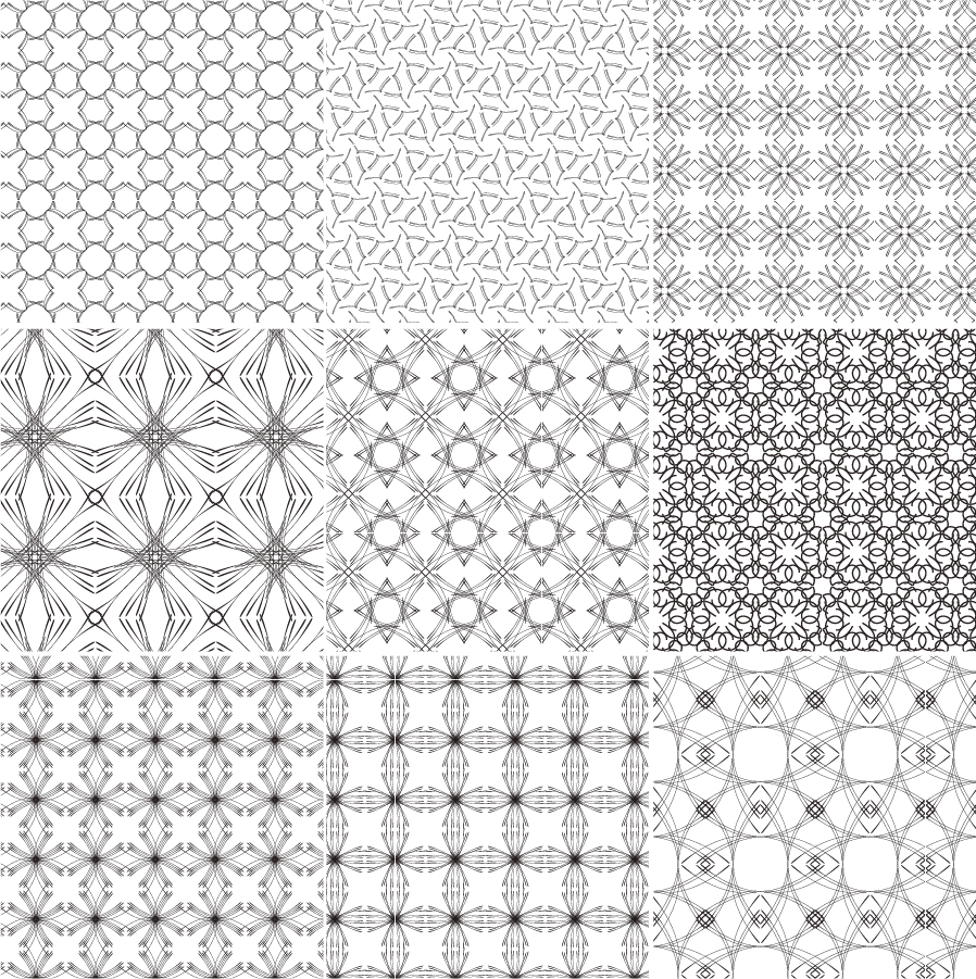 Illustrator 商用可！高品質な和柄のシームレスパターン35選 継ぎ目の無い背景パターン素材S.Design.Labo