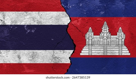 カンボジア 国旗 和紙 水彩のイラスト素材228042166- イメージマート