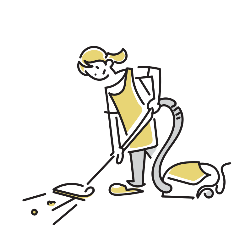 クリーナースイープフロアイラストイラスト素材透過、PNGフリー画像ダウンロード - Pngtree