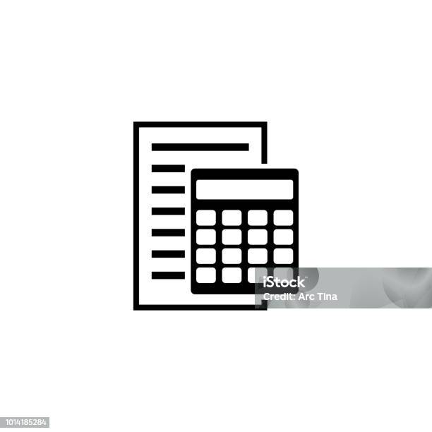 ベージュ色の背景にフラット スタイルの電卓アイコンのイラスト素材・ベクター Image 60234026