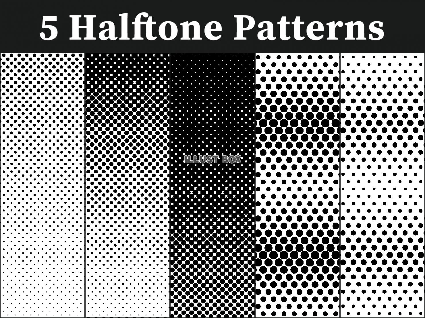 イラレのカラーハーフトーンを使用して、ドットで図形をつくる無料配布 イラレ イラストレーター ベクトル パスデータ保管庫 ai・epsベクター素材