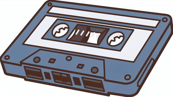 無料・商用利用可 フラットデザインの可愛いイラスト素材「カセットテープ」 EPSPNG - LAYout50