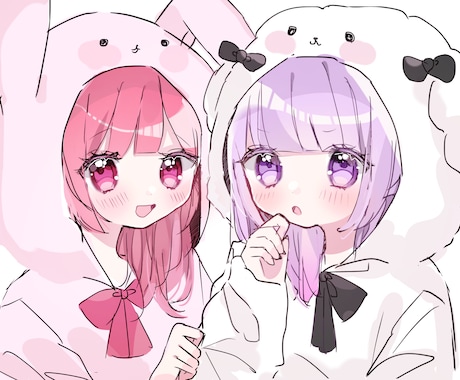 SNSなどにぴったりなシンプル似顔絵アイコンを描きます似顔絵作成の外注・代行ランサーズ