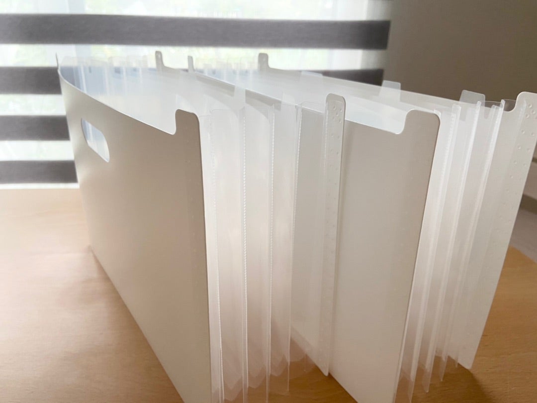 セリアのドキュメントスタンドで書類整理を快適に