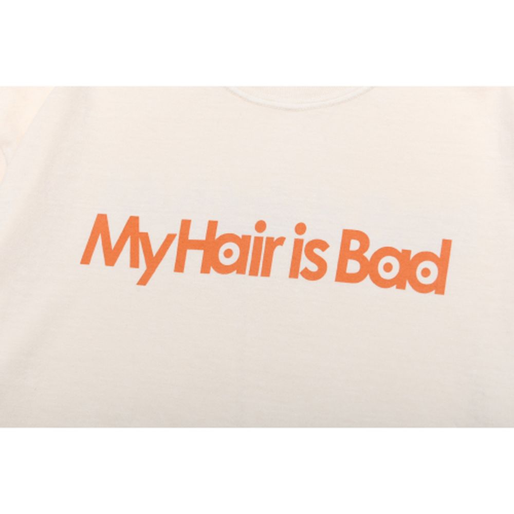 マイヘア ロゴラインスウェット バーガンディー XL