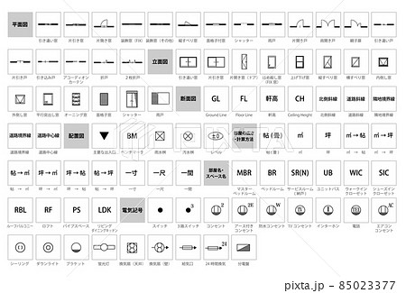 平面図の扉記号まとめ