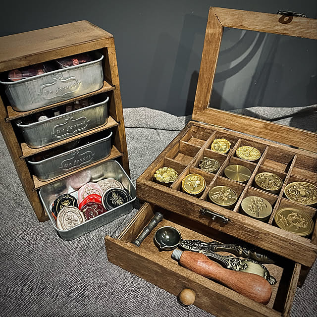 シーリングスタンプ６種類シーリングワックス３種類キャンドゥセリア