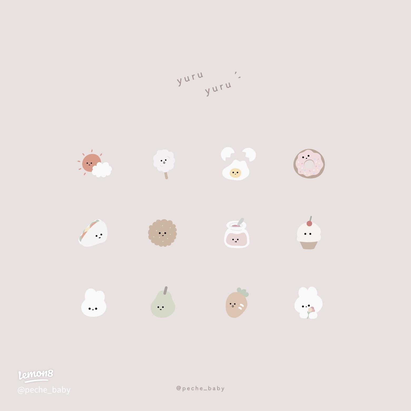 素材配布中 かわいい アプリアイコン og1ri8xfzyGtDPigXKtLiPhone & Android用 by 𝐑WidgetClub