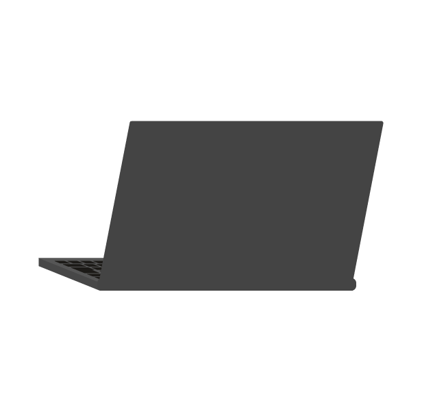 ノートパソコンのイラスト