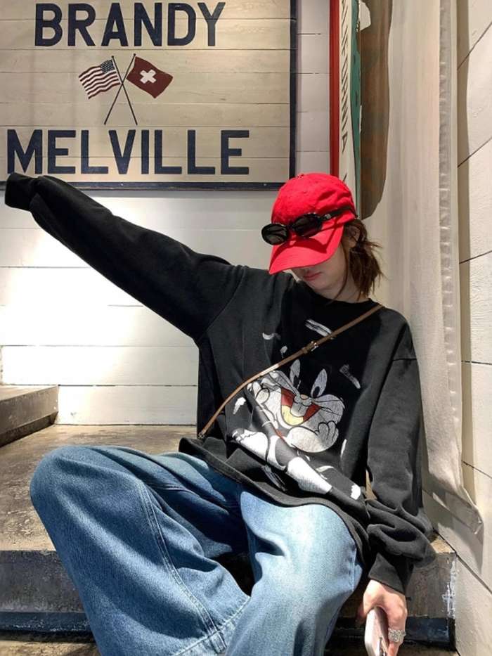 英字ロゴトレーナー スウェット 韓国 ストリート メンズライクレディース 品番：ATYW0002291 sevens セブンズ のレディースファッション通販SHOPLIST ショップリスト