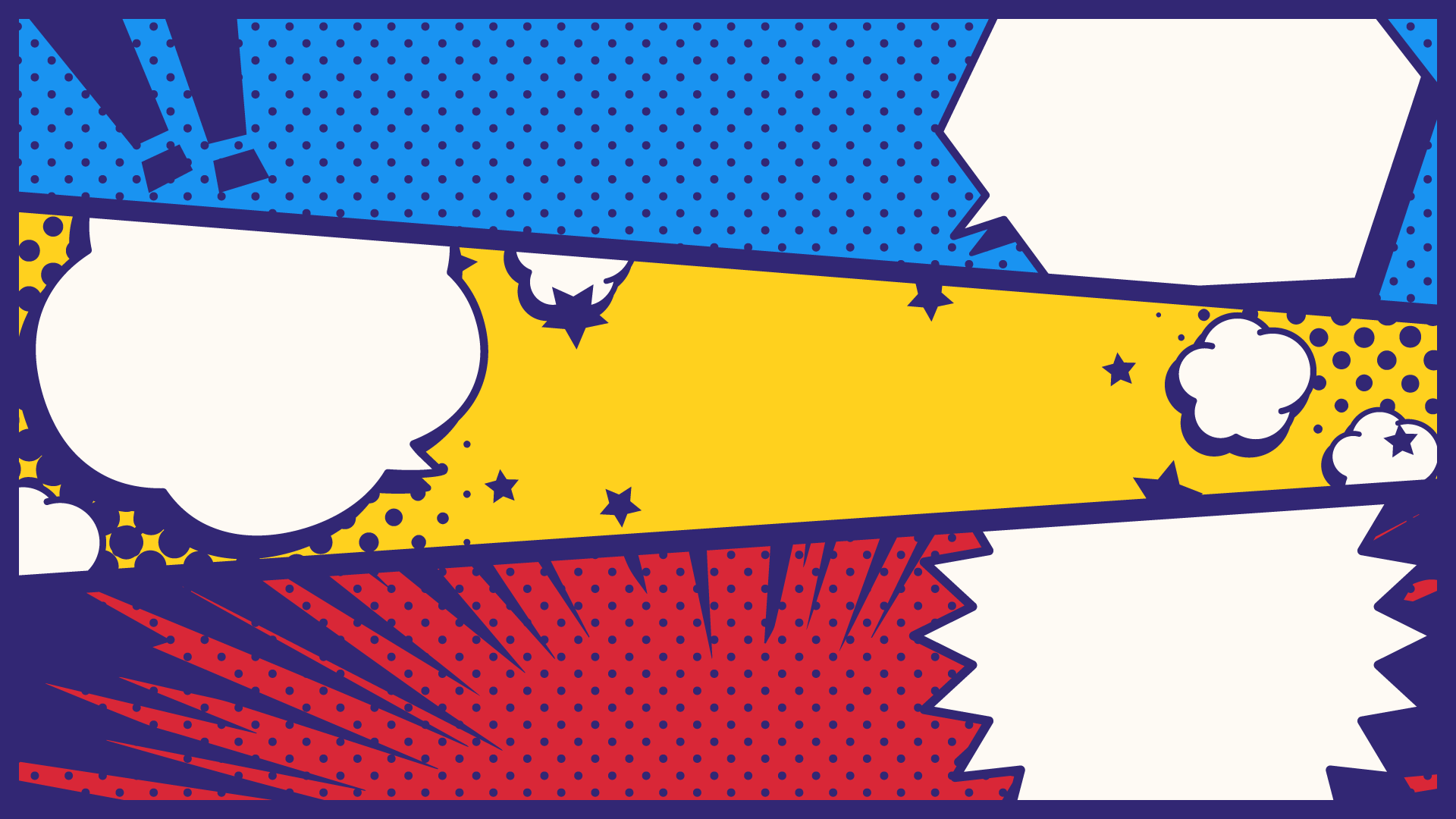 ポップなアメコミのようなコミックのコマ割りの背景フレームイラスト223792158 毎月1点無料 フリー のストックフォト イメージマート