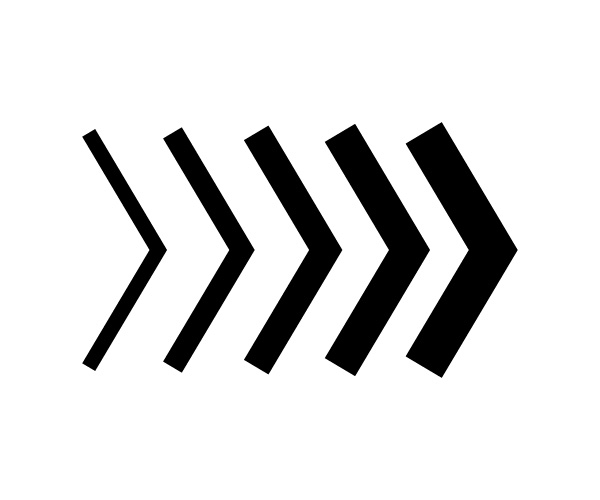 丸っこい三角矢印 - 無料ベクターフリーイラストレーターAiファイル