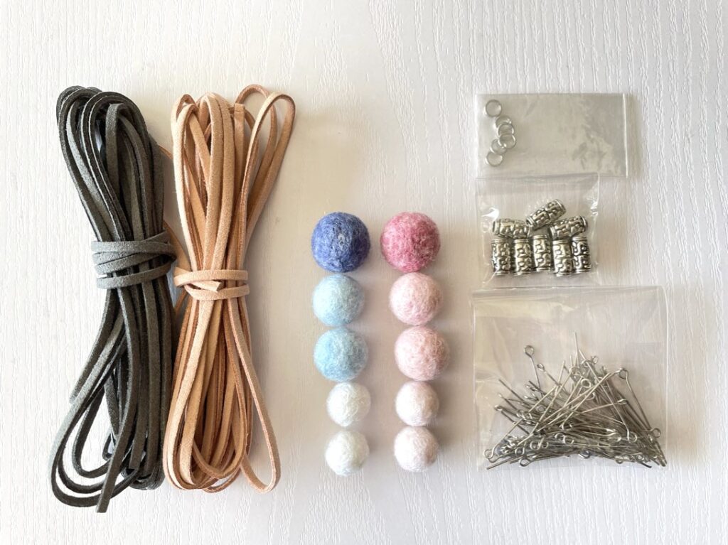 羊毛ボールのポットマットの作り方