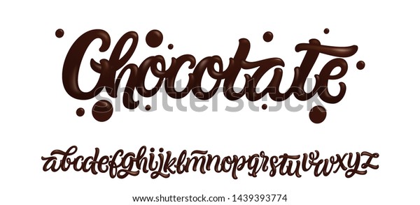 ハニーフォント流れるシロップ英語の大文字と数字と液滴溶けるデザインのアルファベット甘くて糸のような大文字の記号セット黄色の液体のアルファベット記号ベクトル書道Premiumベクトル素材