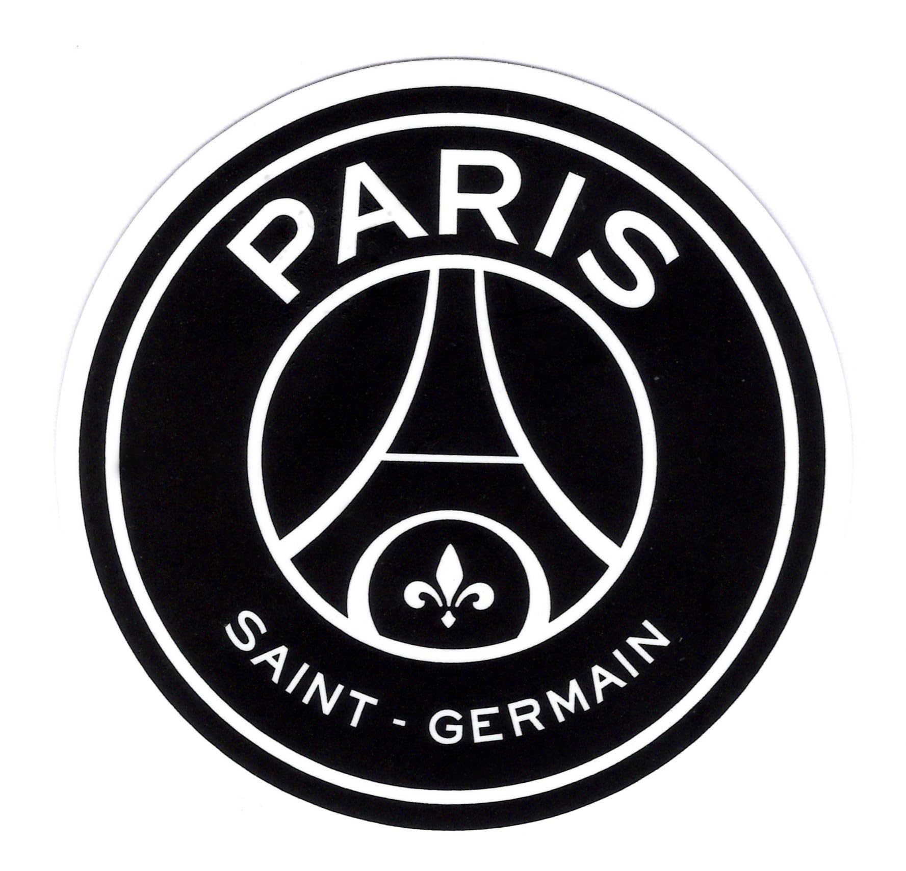 パリサンジェルマンPSGサッカーチームロゴ刺繡アイアンオン ベルクロパッチ
