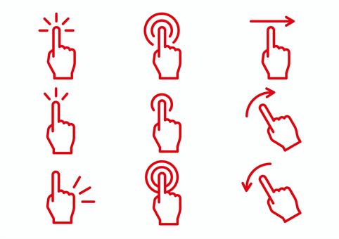 立体感、光沢感のある手とCLICKクリックボタン アイコン ウェブサイト、バナー、アプリ用 白背景のイラスト素材86298476- PIXTA