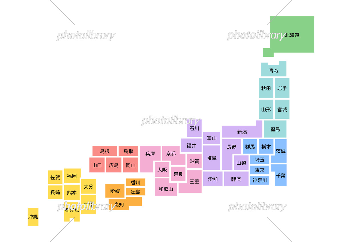 簡略化した日本の地図のイラスト商用OKの無料イラスト素材サイト ツカッテ