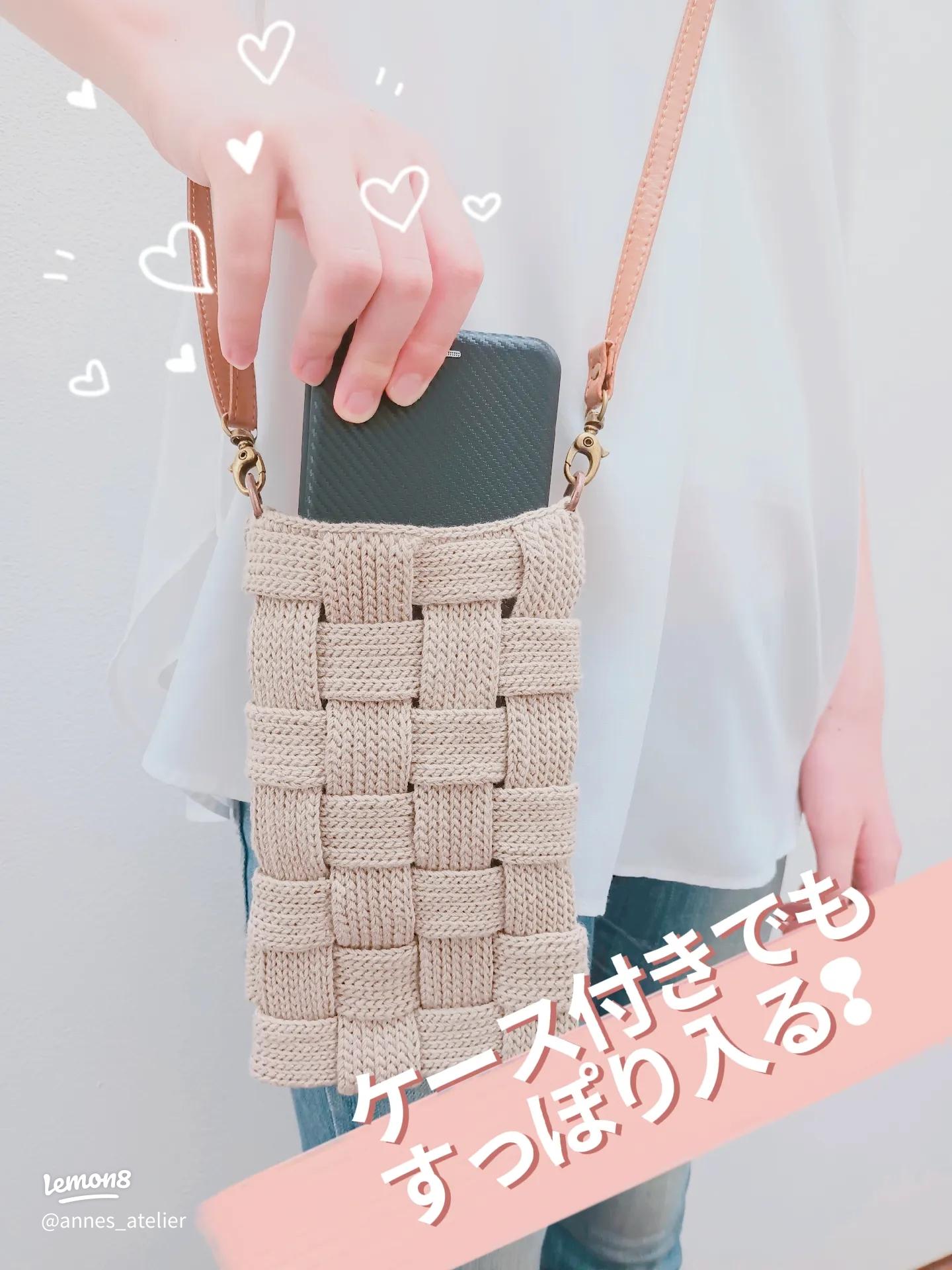 スマホポーチの作り方 かんたん♪ サコッシュ スマホショルダー How to make a smartphone shoulderbag Crossbody bag DIY