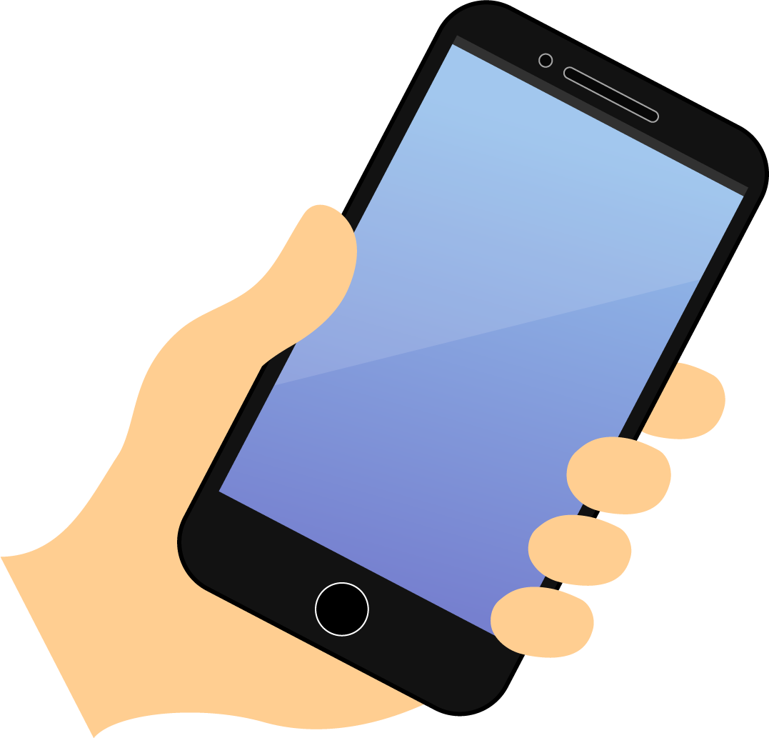 スマートフォンのイラストエコのモト