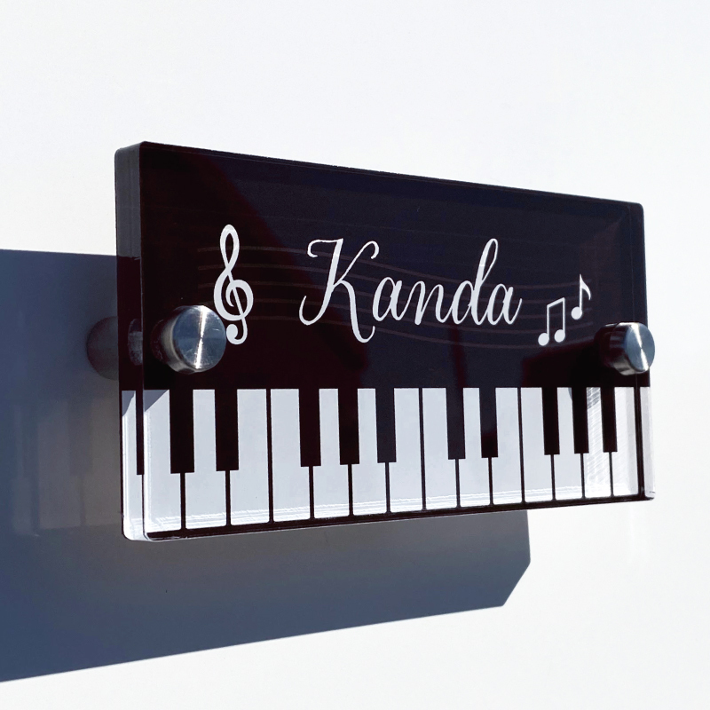 看板 ピアノ教室 習い事 おしゃれ シンプル 黒白 プレート看板 デザイン選択 色選択 ピアノ 教室 ピアノ看板 人気 子供 屋内外対応 :サインストア - 通販 - Yahoo!ショッピング
