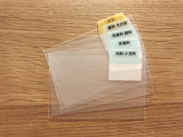クリアファイルのリメイク術 仕切り板がある名刺ボックス を作ろう暮らしの音 kurashi-*note