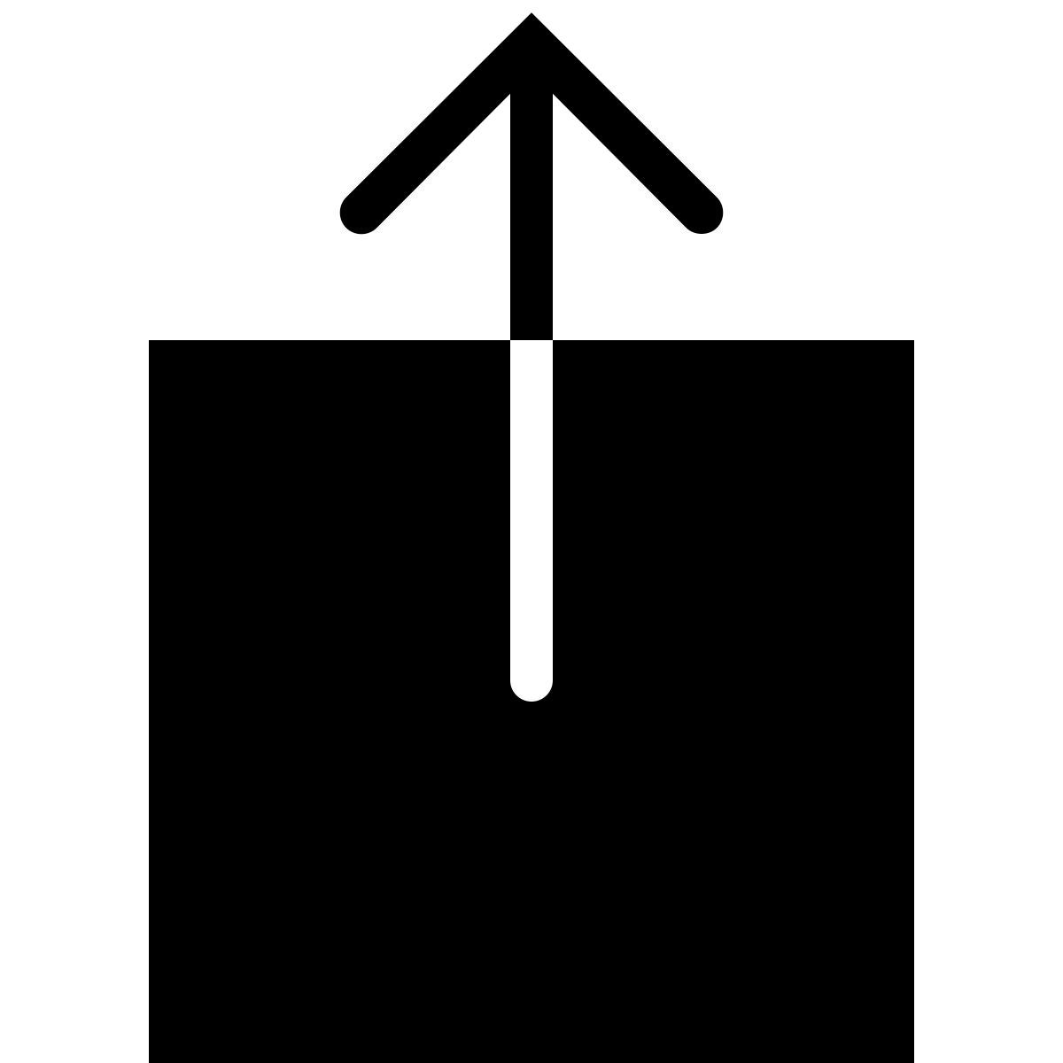 クラウドへアップロードのシルエット無料のAi・PNG白黒シルエットイラスト