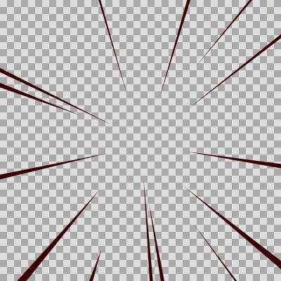 集中線の素材 5種OKUMONO