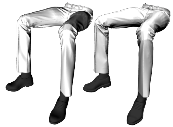 服のシワの描き方』その6 - お絵描き練習記録