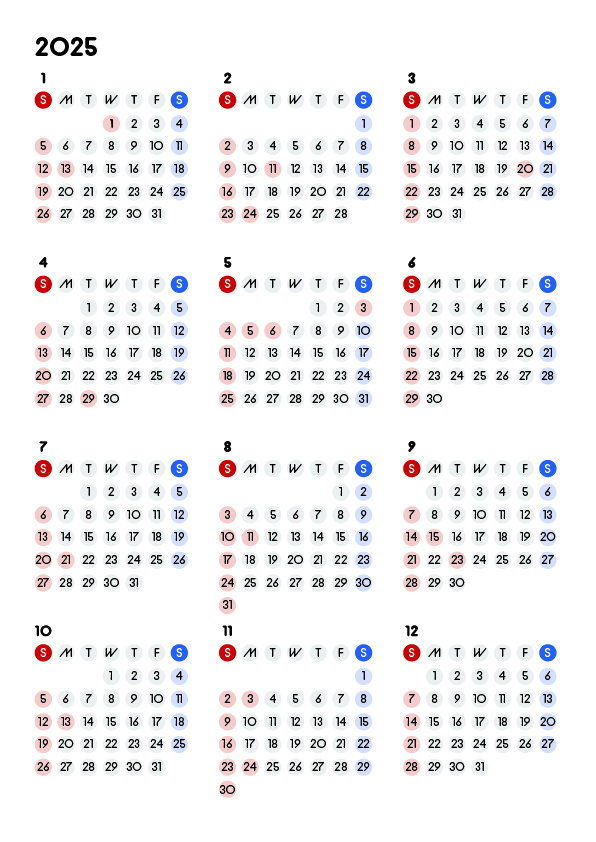 2025年9月 カレンダー 黄色と赤 令和7年 A4縦無料イラスト素材素材ラボ