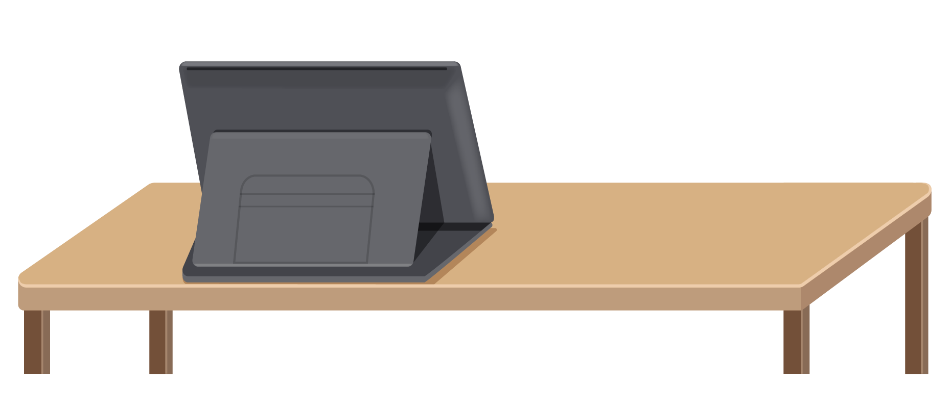 ノートパソコンとスマホの配信環境がある部屋のテーブルの様子の写真素材99245248- PIXTA