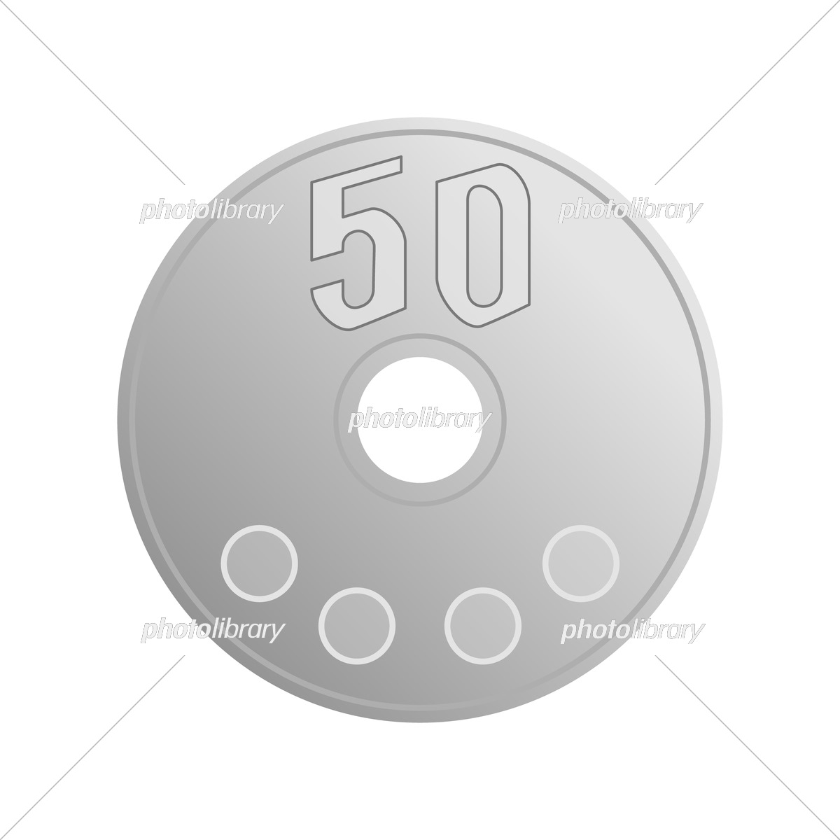 50円玉 イラスト素材1824948- フォトライブラリー photolibrary