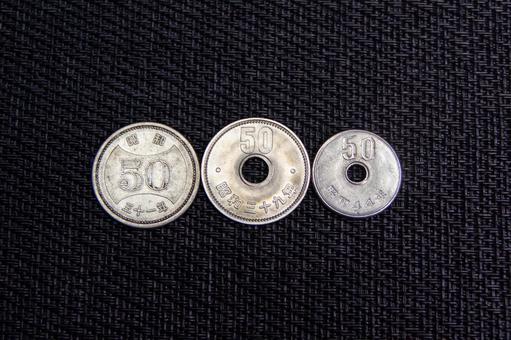 令和元年 ５０円玉 硬貨：イラスト無料