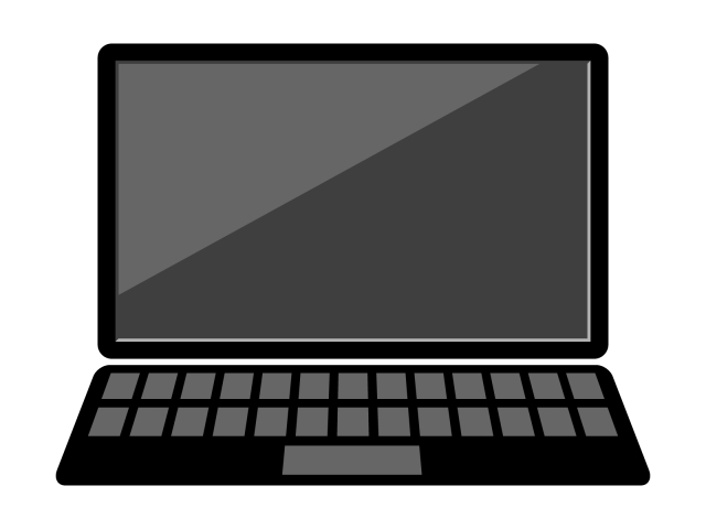 ノートパソコンのフリーイラストフリーイラスト・クラシック フリクラ