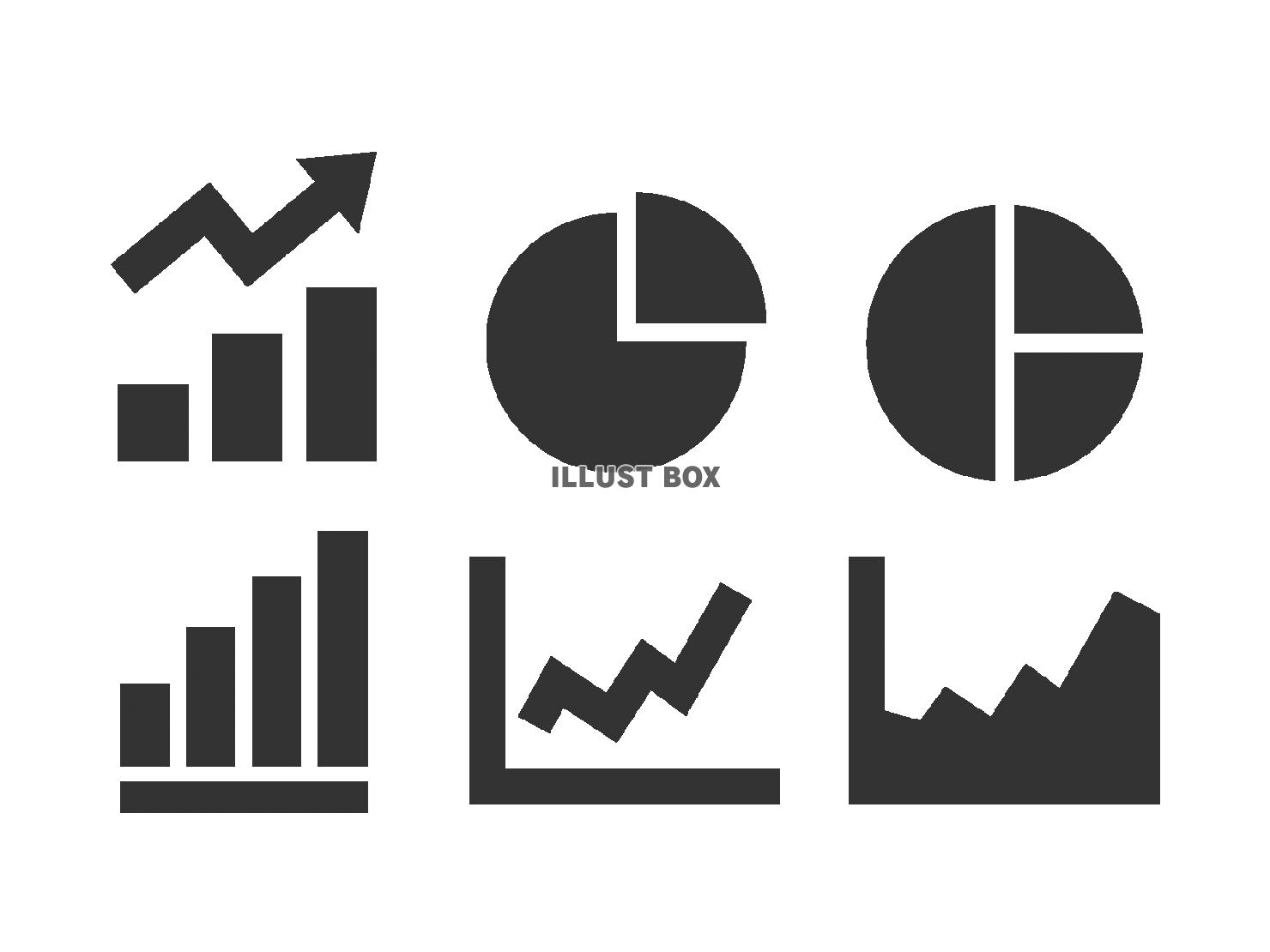 グラフのピクトグラフ パイチャートのアイコン ベクトルイラスト EPS 10 ストックイメージPremiumベクトル素材