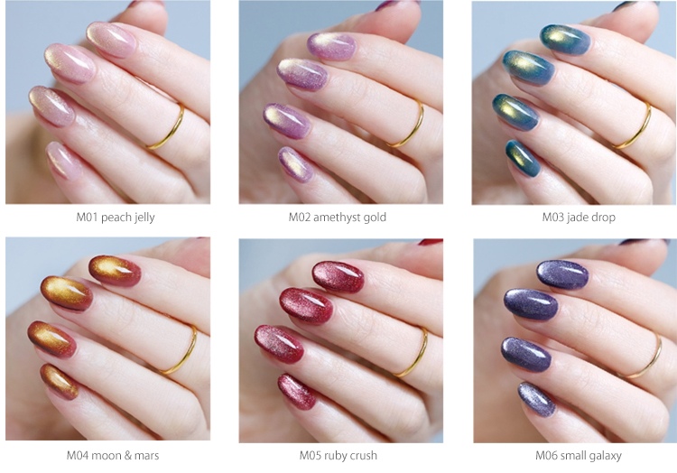 CanDoマグネットジェルで海みたいなデザイン