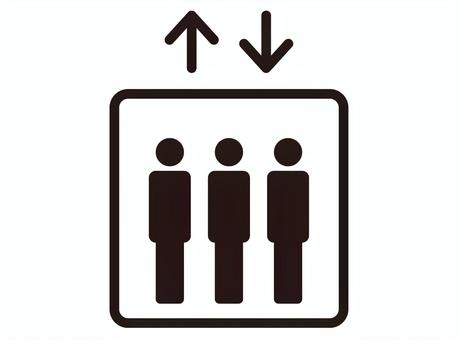 エレベータ エレベーター 記号のイラスト素材 - PIXTA