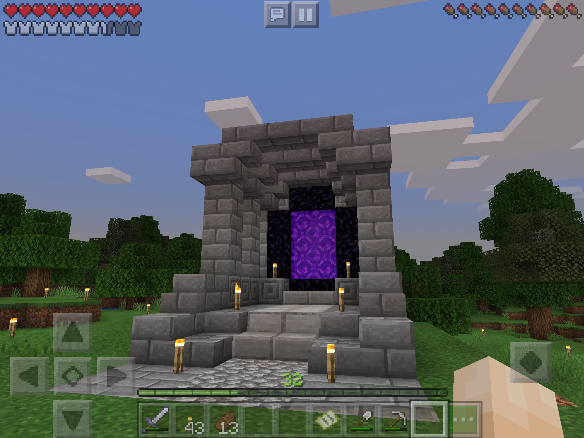 マインクラフト 砂漠のネザーゲートを改築＆装飾する！ マイクラ実況219