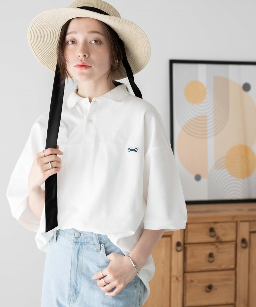 楽天市場 メゾンキツネ ポロシャツ 半袖 MAISON KITSUNEトリコロール ヘッド FOX ワンポイント ポロ コットン 男女兼用ユニセックス メンズ レディース : シロクロ 白黒Tシャツ専門