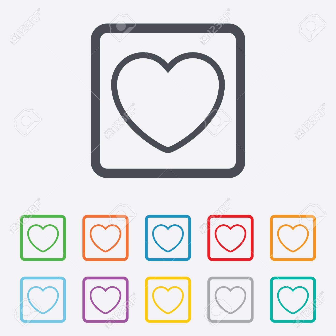 逆ハート 愛のイラスト素材 - PIXTA