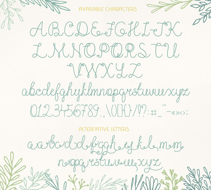 無料で使えるおしゃれな英語の筆記体フリーフォント20選webclips