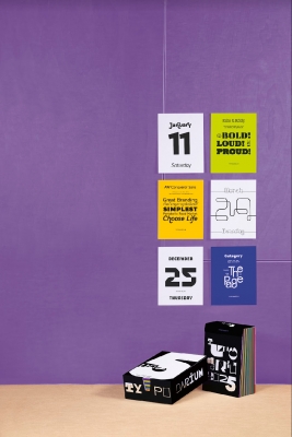 365種類のフォントが堪能できるフォント大好きな人向け日めくりカレンダー「Typodarium 2014」 - GIGAZINE